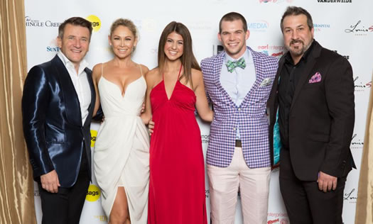 Adam Rosen with celebrites on red carpet